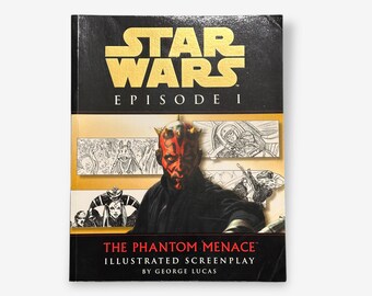 Vintage Star Wars Episode I - The Phantom Menace Illustrated Screenplay 1999 Paperback Book (George Lucas)