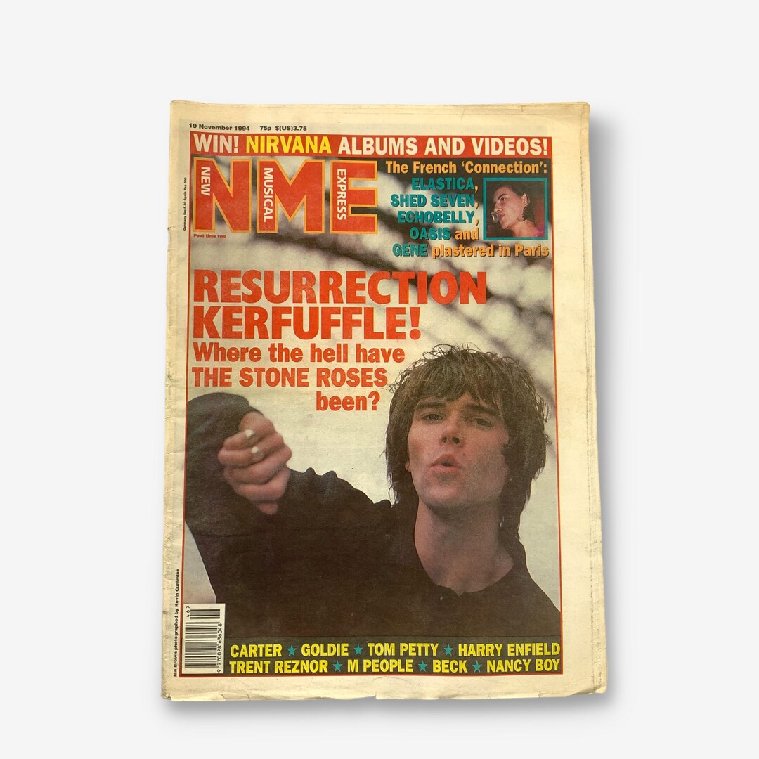 Vintage NME Magazine 1994 the Stone Roses Cover - Resurrection ...