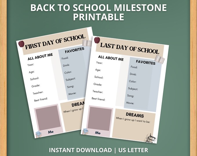 Back to School Printable Back to School Questionnaire School Printable ...