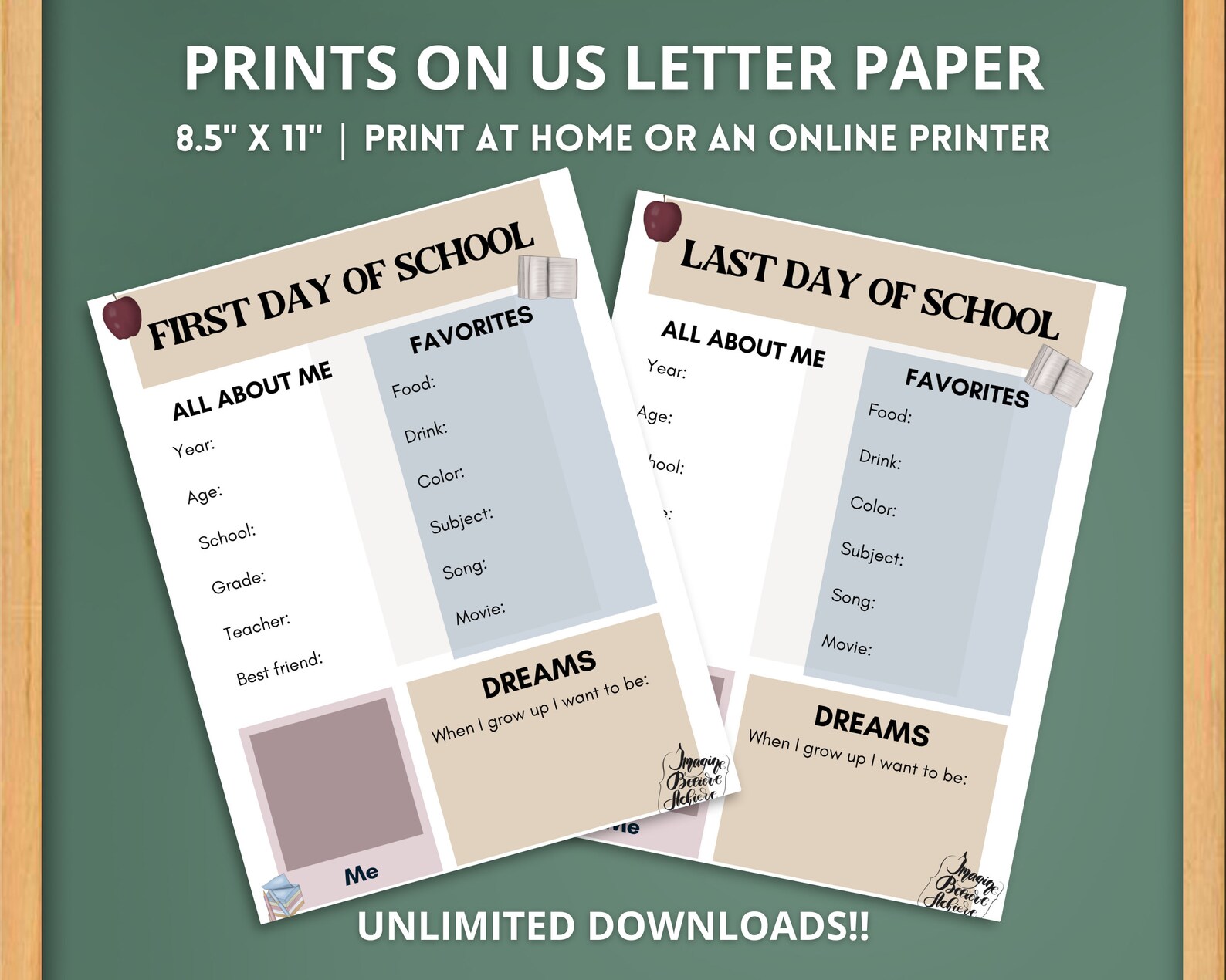 Back to School Printable Back to School Questionnaire - Etsy