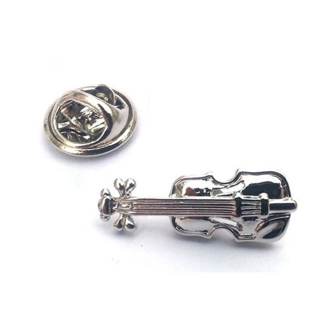Violin Music Instrument Lapel Pin Badge Etsy