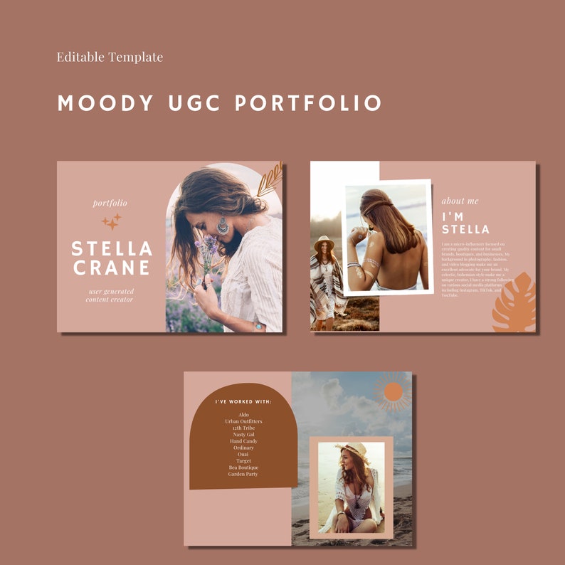 UGC Creator Portfolio Media Kit/canva Templates for UGC/UGC - Etsy