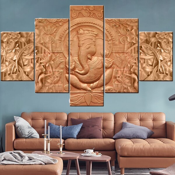 Ganesha Painting Canvas - Etsy