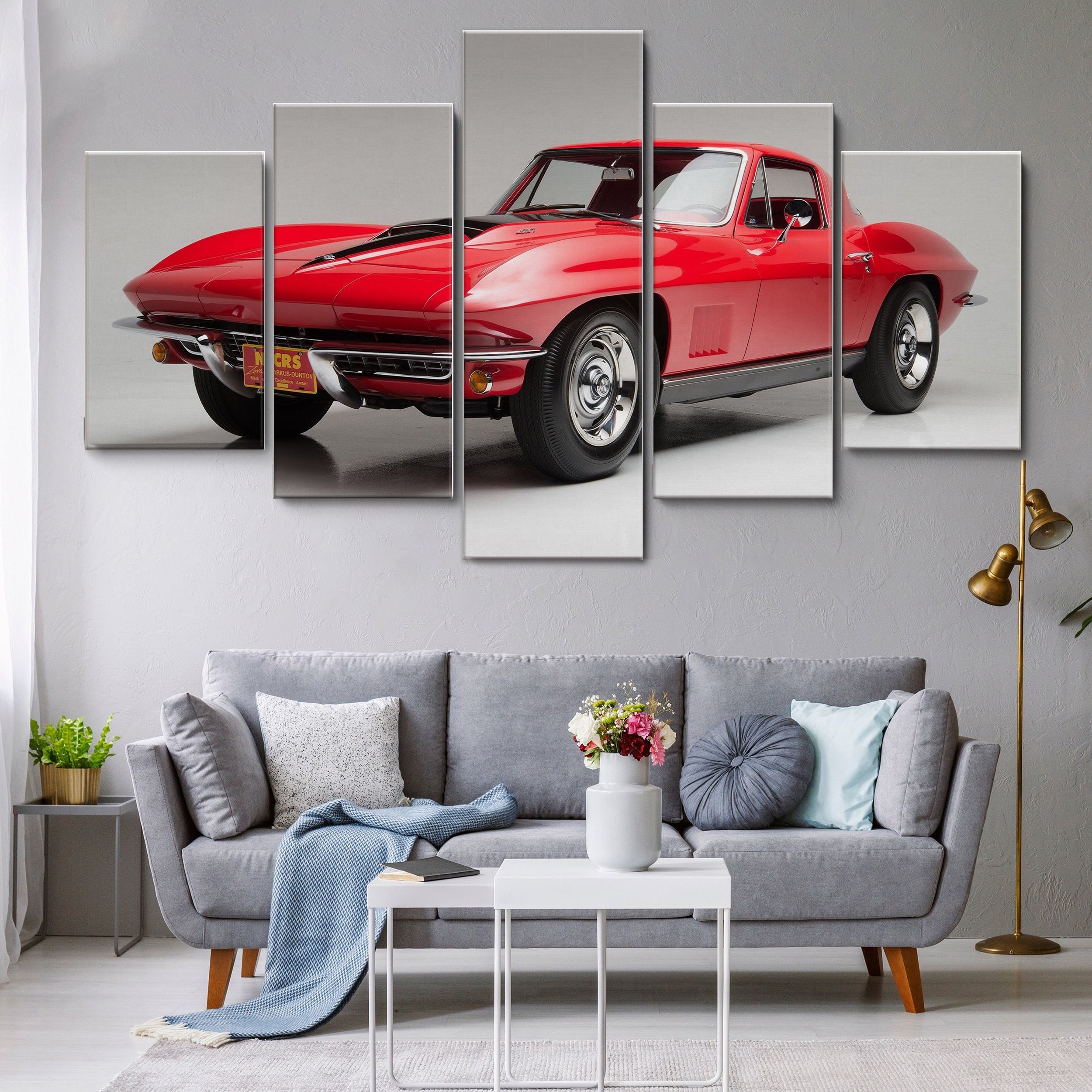 1967 Chevrolet Corvette Stingray L88 5 Pieces Canvas Wall Art