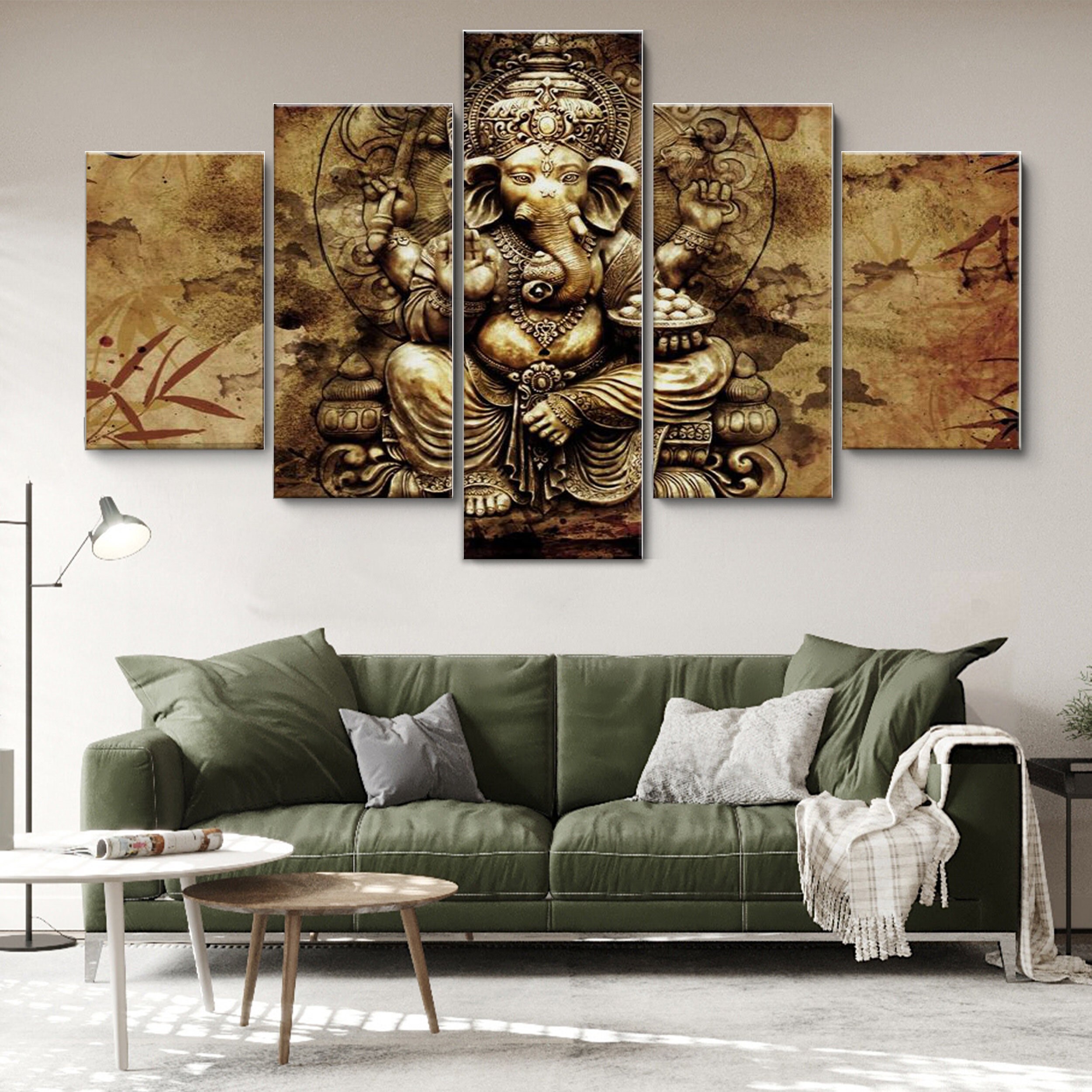 Ganesha 5 Piece Canvas - Etsy