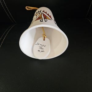 Campana de cerámica antigua de Jemez Pueblo - Firmada por R. Sandia