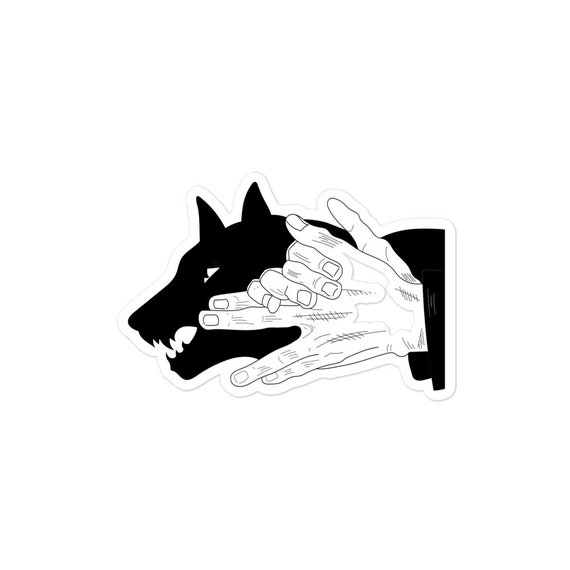 Devine Dog Sticker - Etsy