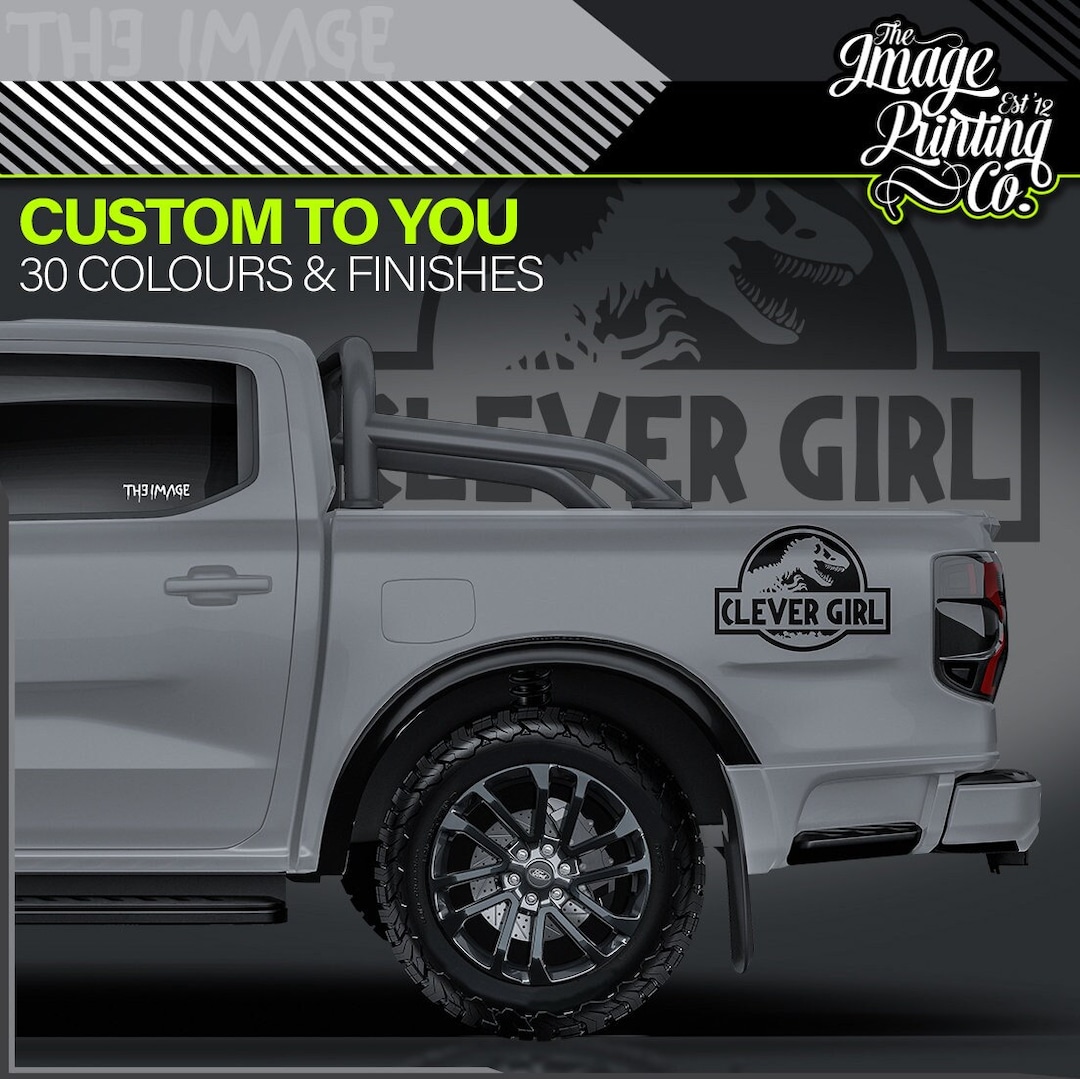 Custom Clever Girl Vinyl Decal Kit V2 - Jurassic Park - Sticker ...