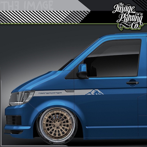 Side Stripe Stickers For VW Transporter T5 T6 T4 LWB Sticker Decal Vinyl Camper - Foto 6