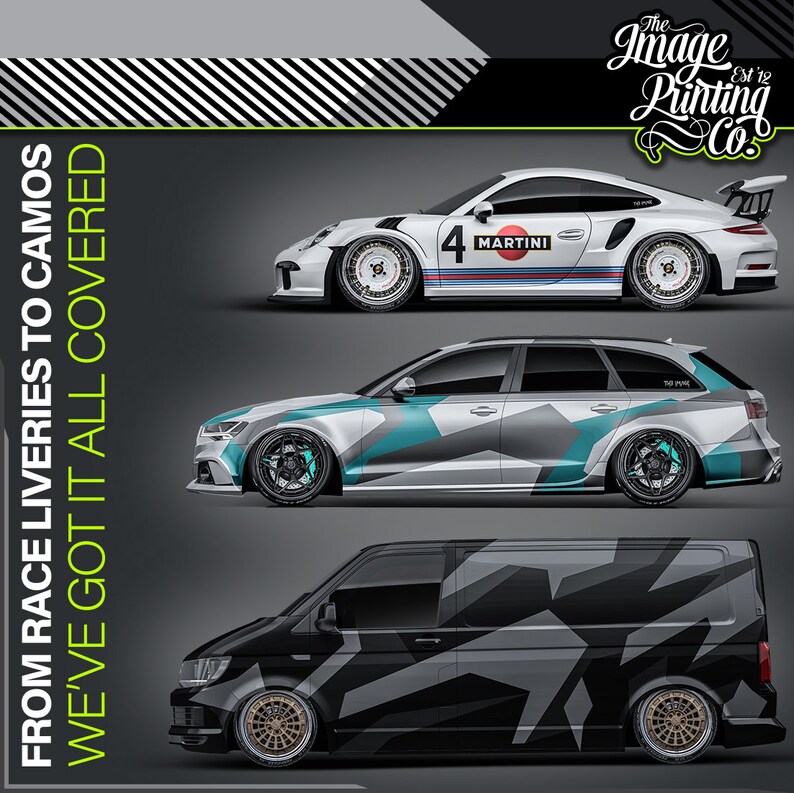 Custom Medium Martini Racing Decal Kit - Air-release Vinyl - Racing ...