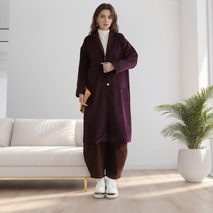 Thick Coat Cotton Corduroy Coat Long Sleeves Cardigan Dress Loose Customized Shirt Coat Hand Made Plus Size Corduroy Jacket Winter/Fall