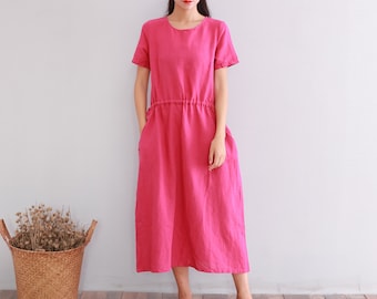 summer linen dresses clearance for Women 2026 Plus Size Backless Cami Maxi House Lounge Dress Casual Low Back Flowy Beach Vacation Midi Sundresses Loose Trendy Sleeveless Boho Gauze Outfits Beige Small at Amazon sheath dresses Mini Summer Linen Wrap Dress