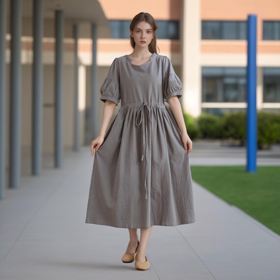 white christmas dresses Fuchsia Cotton A-Line Dress – The Svaya