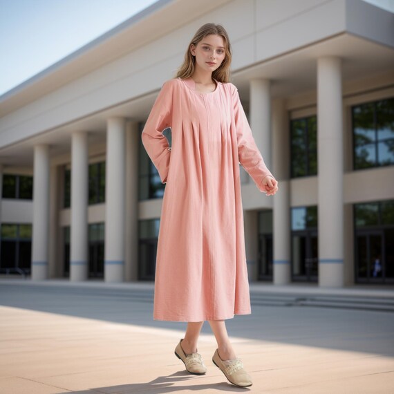 chinese dress ladies Vintage Cotton Long Sleeve Maxi Dress Button Tiered A-Line Plus Size Shirt  Dress Summer Casual Flowy Long Beach Vacation Dresses for Women 2024,  Black, Small at Amazon Women's Clothing store