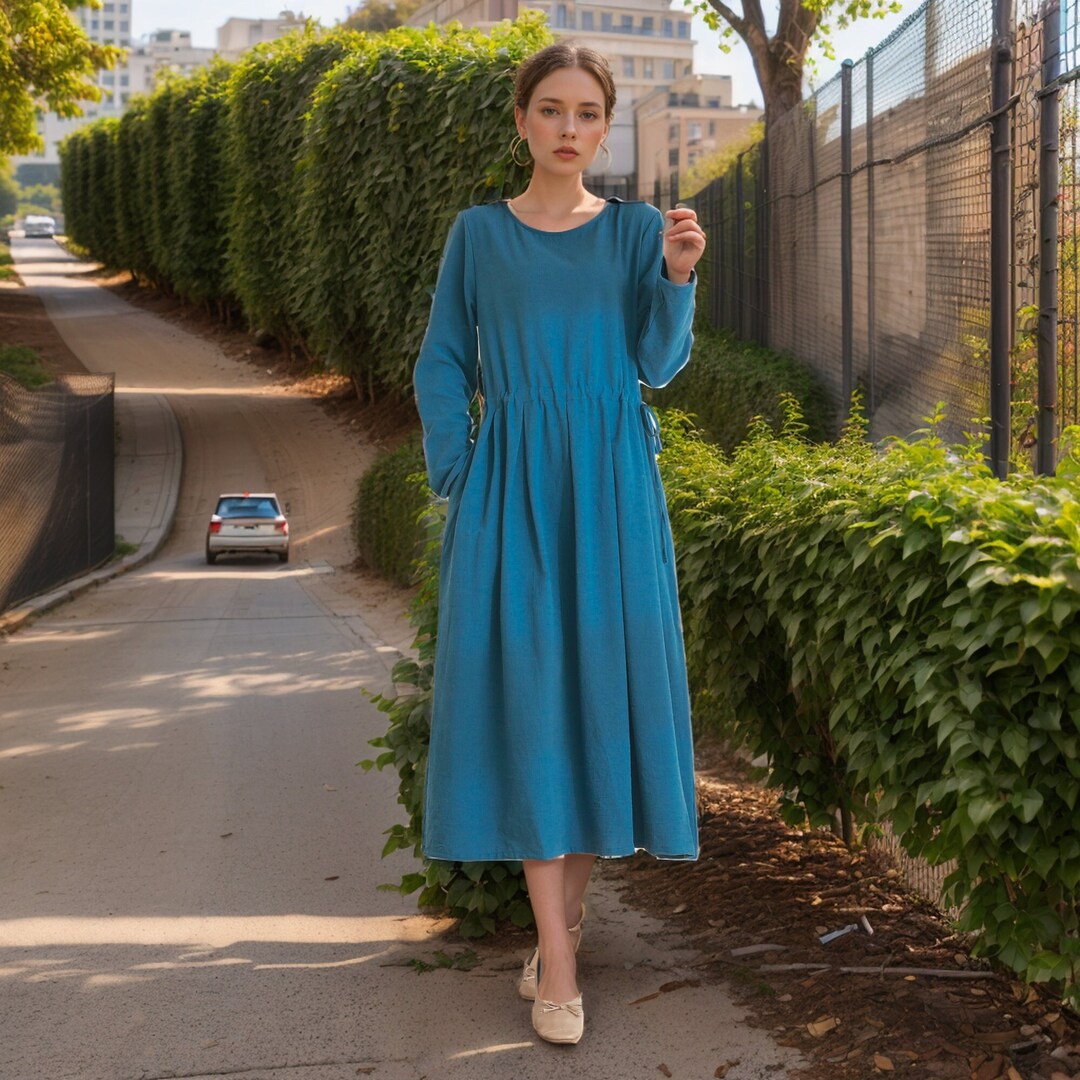 SLEEVESS COTTON DRESS