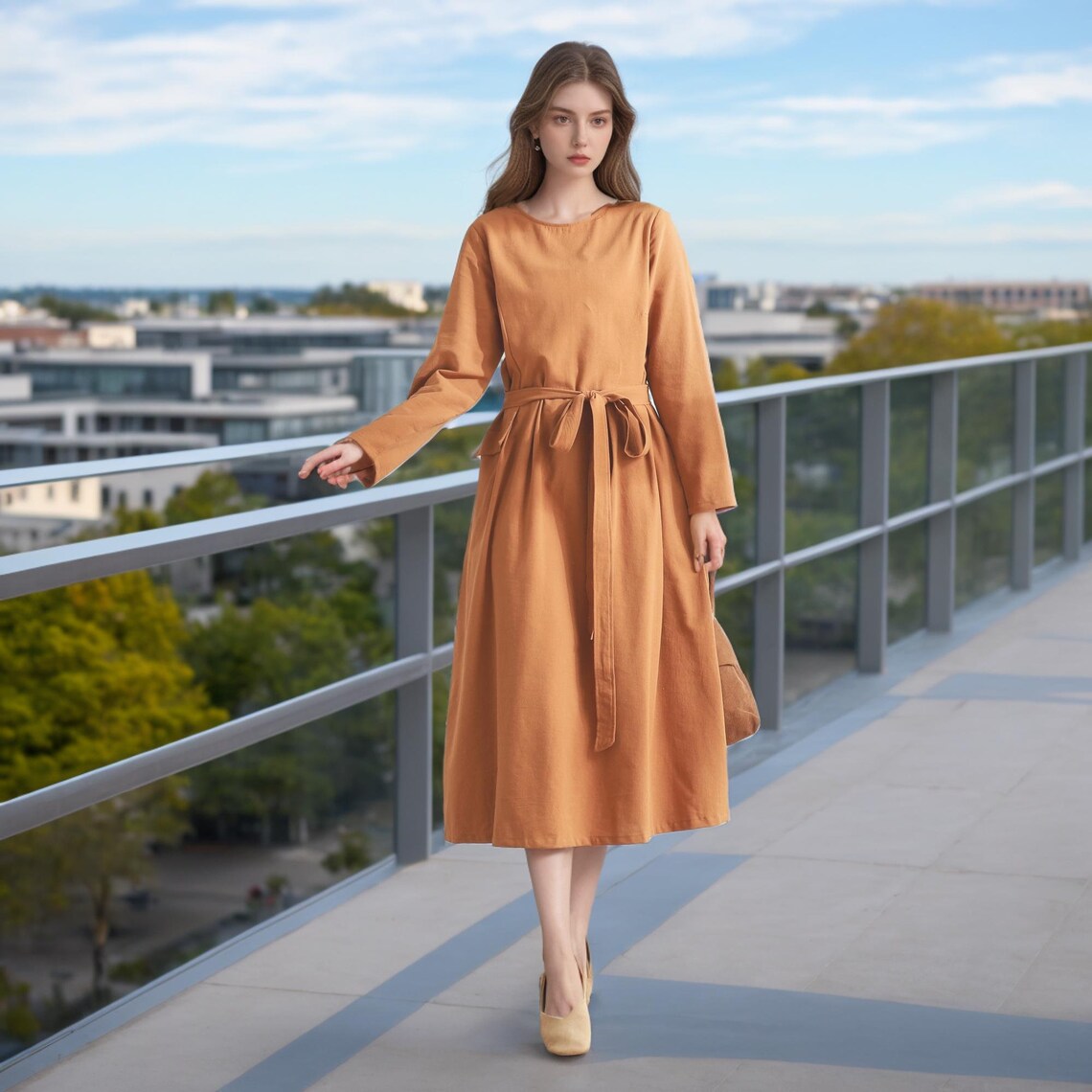 pink dresses with long sleeves Consie Sleeve Mini Dress Size:One Size Knee Boho wedding dress 40 Super Pretty But