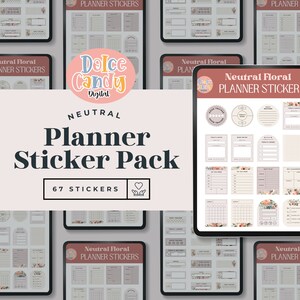 Digital Planner Widget Pack, Student Digital Stickers, iPad Png Widget, Goodnotes Stickers, Planner Inserts, Daily, Weekly, Monthly, Neutral