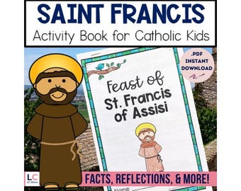 Caderno de atividades de São Francisco de Assis | Crianças Católicas (Modelo em PDF)