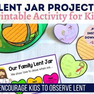 Lent Jar Project for Families or Classrooms | Lenten Activities | Catholic Lent