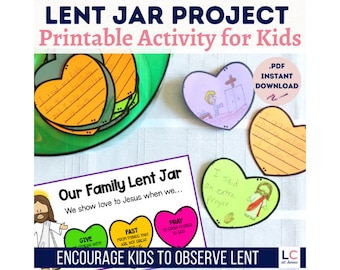 Lent Jar Project for Families or Classrooms | Lenten Activities | Catholic Lent