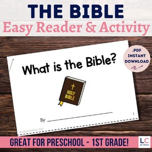 Holy Bible Easy Reader for Catholic Kids | Coloring Sheet | Sunday School | Catholic Homeschool