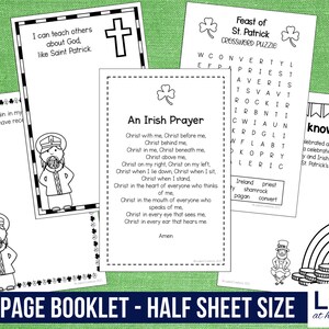 Saint Patrick of Ireland Printable Activity Booklet for - Etsy
