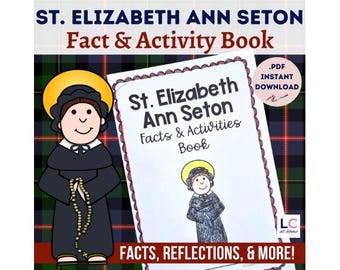 Caderno de atividades de Santa Elizabeth Ann Seton | Semana das Escolas Católicas | Crianças Católicas (Download Digital)