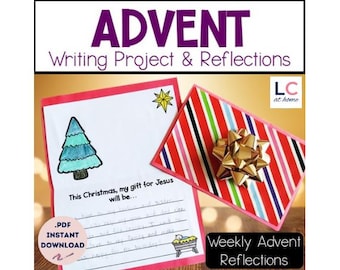 Catholic Kids Advent Writing Activities | Christmas Reflections (PDF Pattern)
