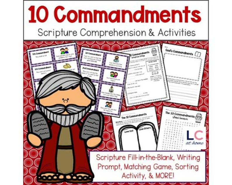 10 Commandments Matching Game - Il 794xN.6494626755 Jcgl