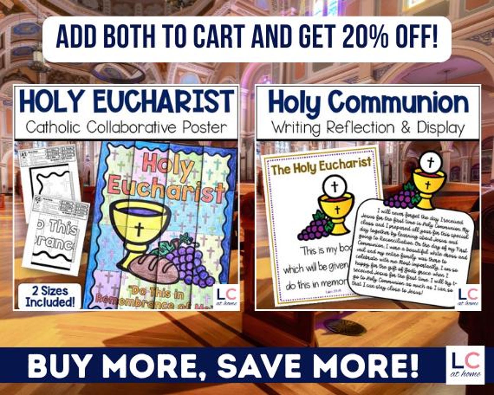 Holy Eucharist Collaborative Poster | Catholic First Communion Activity ...