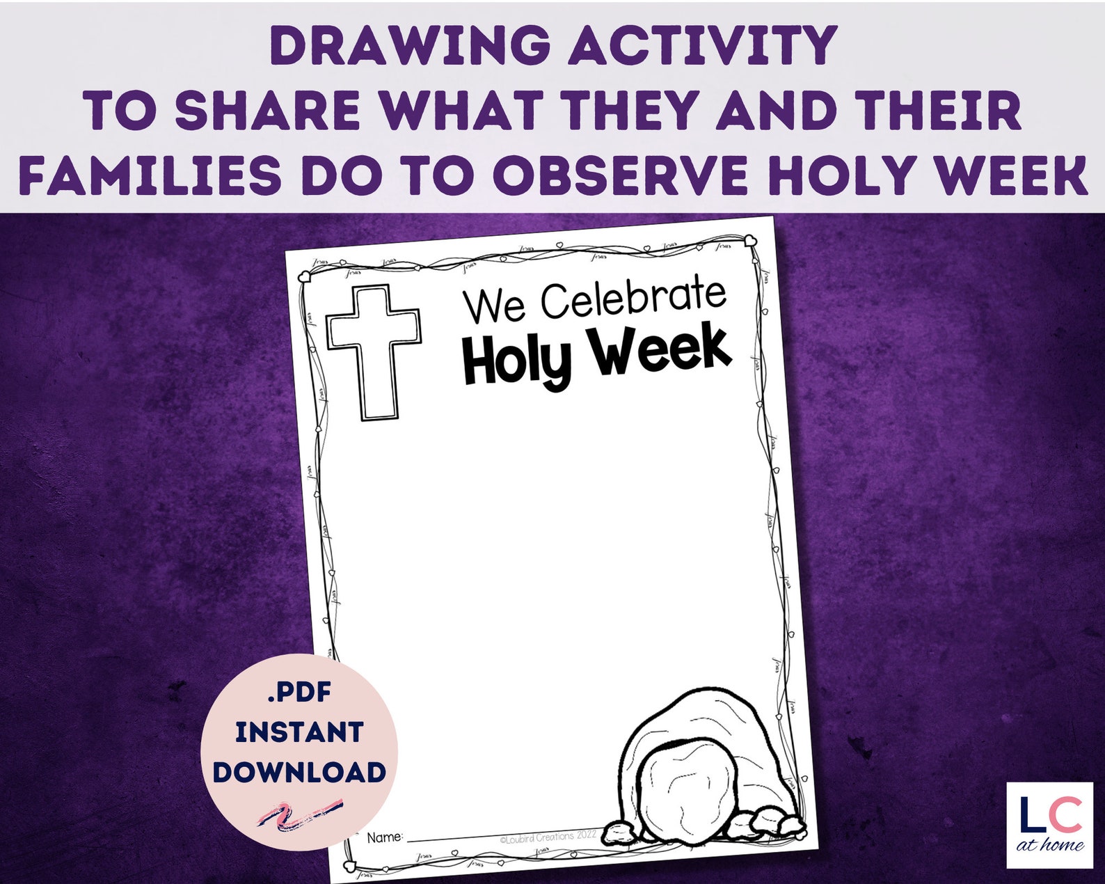 Holy Week Easy Reader and Sequencing Activities for Catholic Etsy