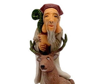 Takara Fukujin Netsuke Gods #7 Jurojin God of Longevity (colored version)