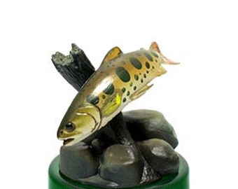 Kaiyodo Suntory Birdtales Series 2 Bottlecap: #6 Black Spotted Salmon (Yamame)
