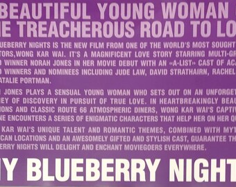 My Blueberry Nights Japanese Movie Brochure