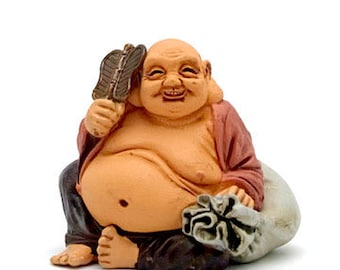 Takara Fukujin Netsuke Gods #6 Hotei God of Contentment and Happiness (colored version)