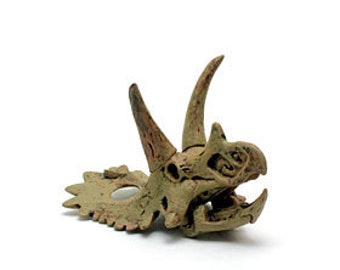 Kaiyodo Dinotales 7 Figure Collection Part 2 released at Lawsons - #5 Anchiceratops (skull) (A color variation)
