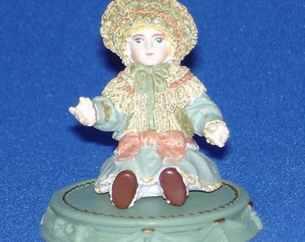 Miniature Antique Museum Vol. 2: Armand Marseilla Bisque Doll (green color)