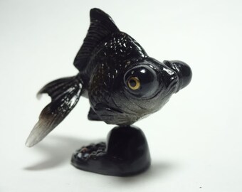 Takara, Kaiyodo ChocoQ Pets Part 3 #88 Goldfish (black)