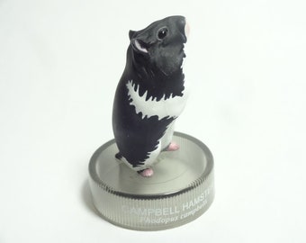 Horico, Kaiyodo Hamster's Figure Collection #5 Campbell Hamster (black & white) 2006 release