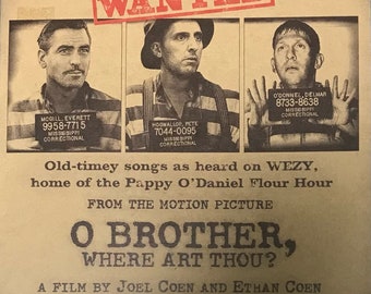 O Brother Where Art Thou? Japanese Movie Brochure