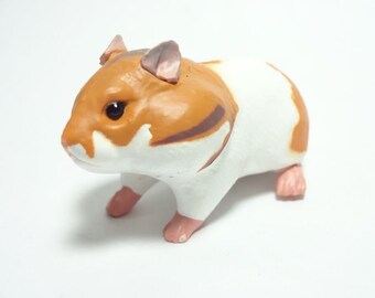 Takara, Kaiyodo ChocoQ Pets Part 3 #73 Golden Hamster (white & brown)