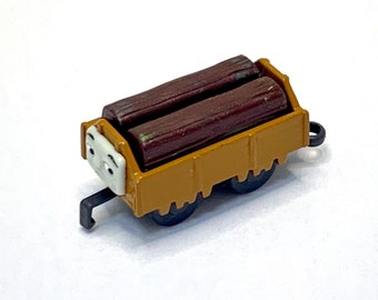 Yujin Thomas the Tank Engine Capsule Plarail Gashapon - Brown Log Trailor