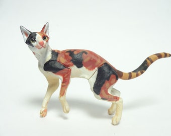 Takara, Kaiyodo ChocoQ Pets Part 5 #134 Oriental Short Hair Cat (tabi)