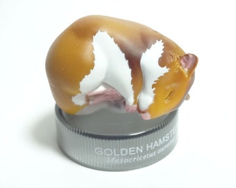 Horico, Kaiyodo Hamster's Figure Collection #3 Golden Hamster Sleeping (brown) 2006 release