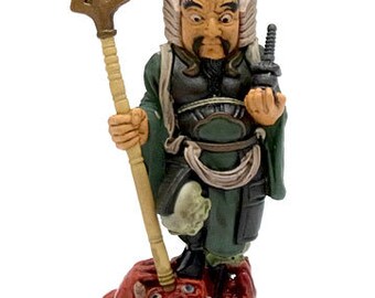 Takara Fukujin Netsuke Gods #3 Bishamonten One of the Four Heavenly Kings (colored version)