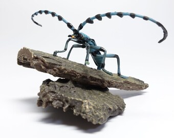 Yujin, Kaiyodo Japanese Insects Gachapon #11 Blue Longhorn Beetle