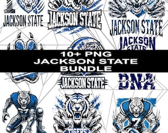 Jackson State Tigers PNG Bundle: HBCU Designs (Digital Download)