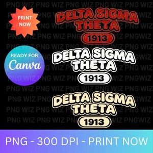 Deltaland 1913 Delta PNG: Griechische Schwesternschaft Digital Download