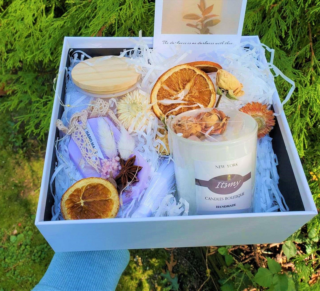 Christmas Gift Candle Gift Set ROSE. Fall Candles. Gift Etsy