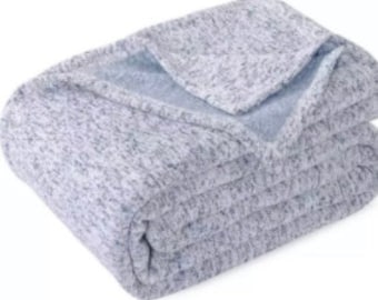 Blank Gray Sweater Fleece Sublimation Blankets Etsy